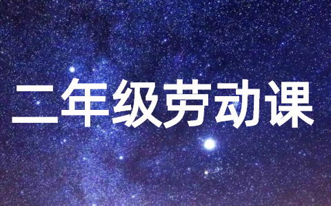 二年级劳动课教案上册 劳动课优秀教学设计案例