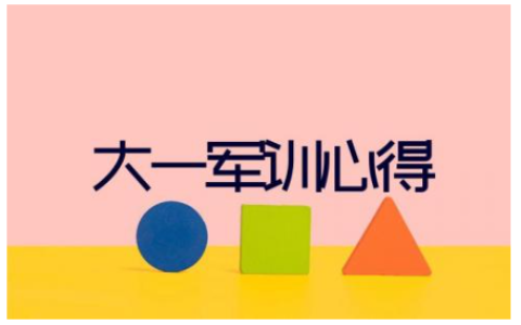 大一军训心得500字总结 军训心得体会范文15篇