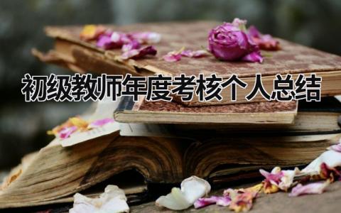 初级教师年度考核个人总结(14篇）