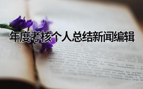 年度考核个人总结新闻编辑(3篇）