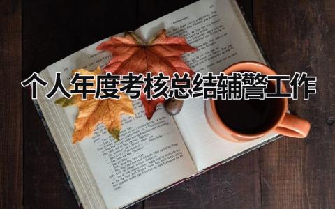 个人年度考核总结辅警工作(6篇）