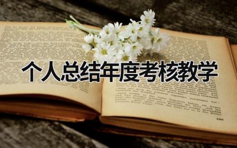 个人总结年度考核教学7篇大全