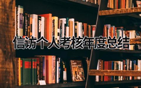 2023信访个人考核年度总结(3篇）