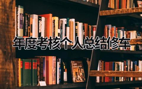 2023最新年度考核个人总结修车(3篇）