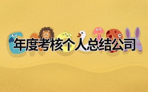 年度考核个人总结公司范文(11篇）