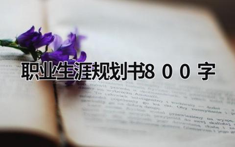 大学生专用职业生涯规划书800字(7篇）