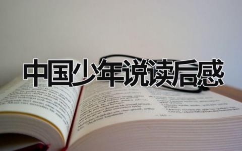 《少年中国说》读后感优秀范文(9篇）