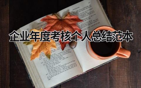 企业年度考核个人总结范本(8篇）