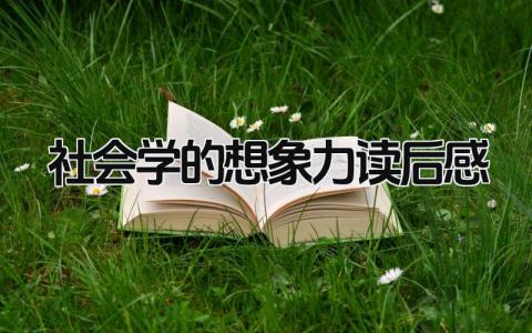 2024社会学的想象力读后感大全(5篇）