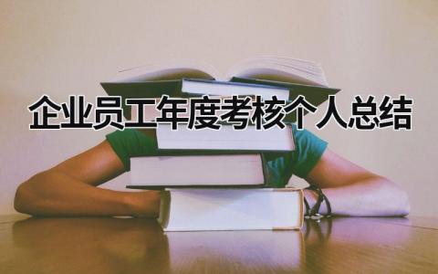 企业员工年度考核个人总结2024(19篇）