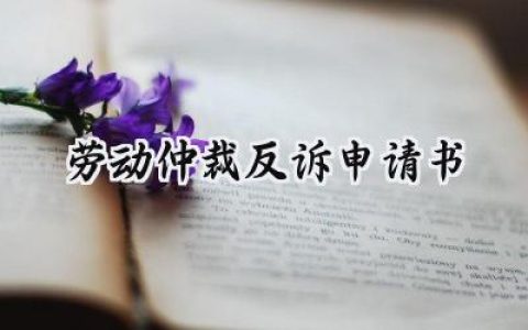 劳动仲裁反诉申请书(11篇）