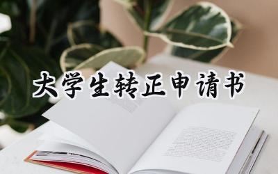 大学生转正申请书(8篇）