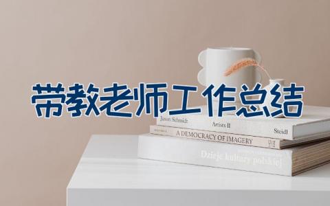 带教老师工作总结