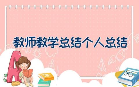 教师教学总结 个人总结