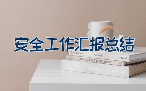 安全工作汇报总结