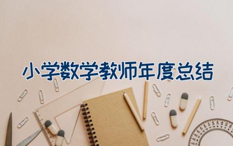 小学数学教师年度总结