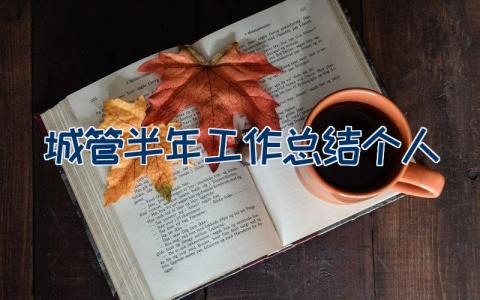 城管半年工作总结个人范文最新5篇